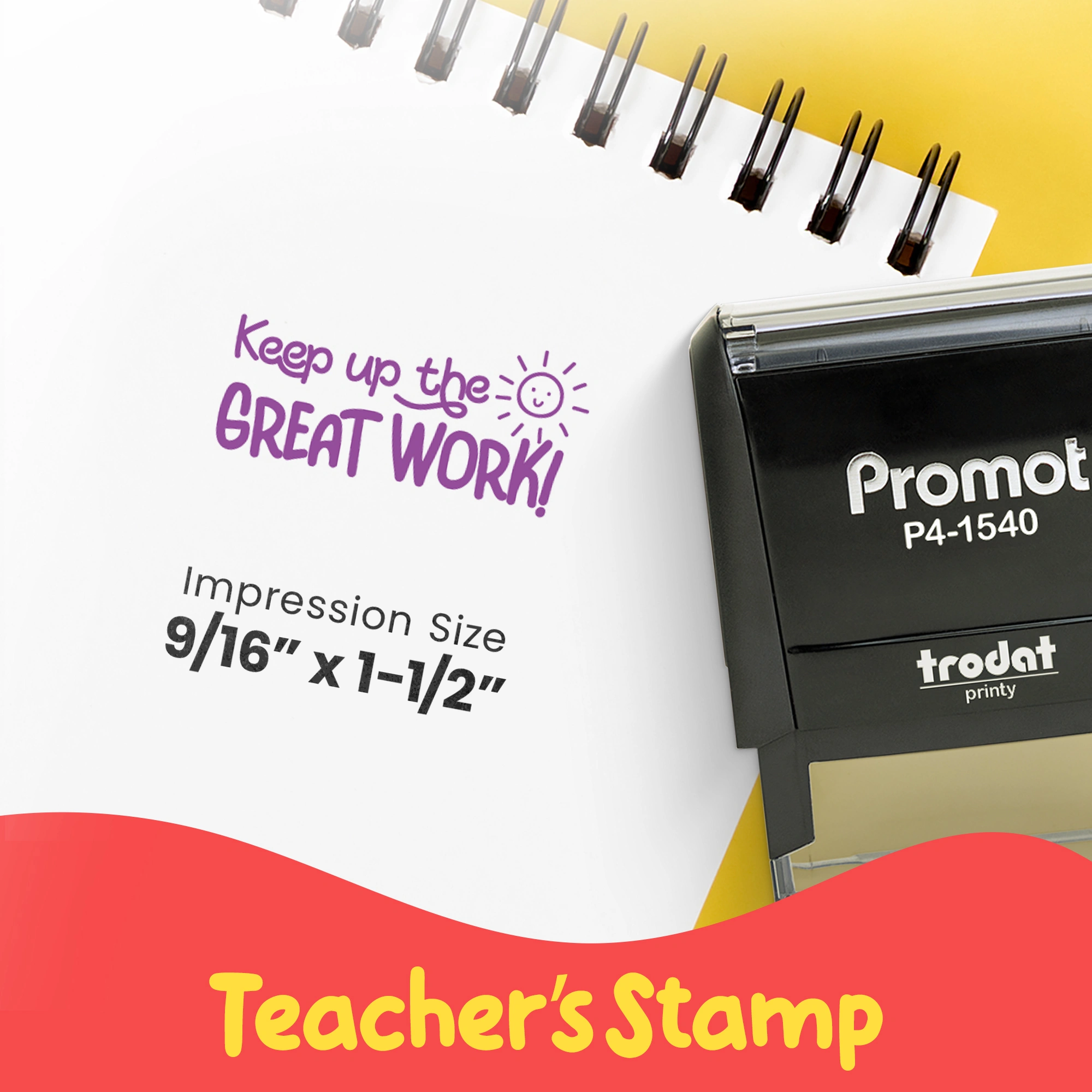 Keep Up the Great Work! - Teacher Stamp